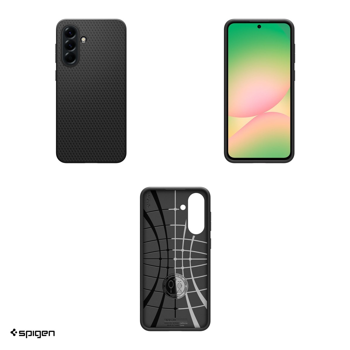 Husa Spigen Liquid Air pentru Samsung Galaxy A56 5G, Carcasa, Negru