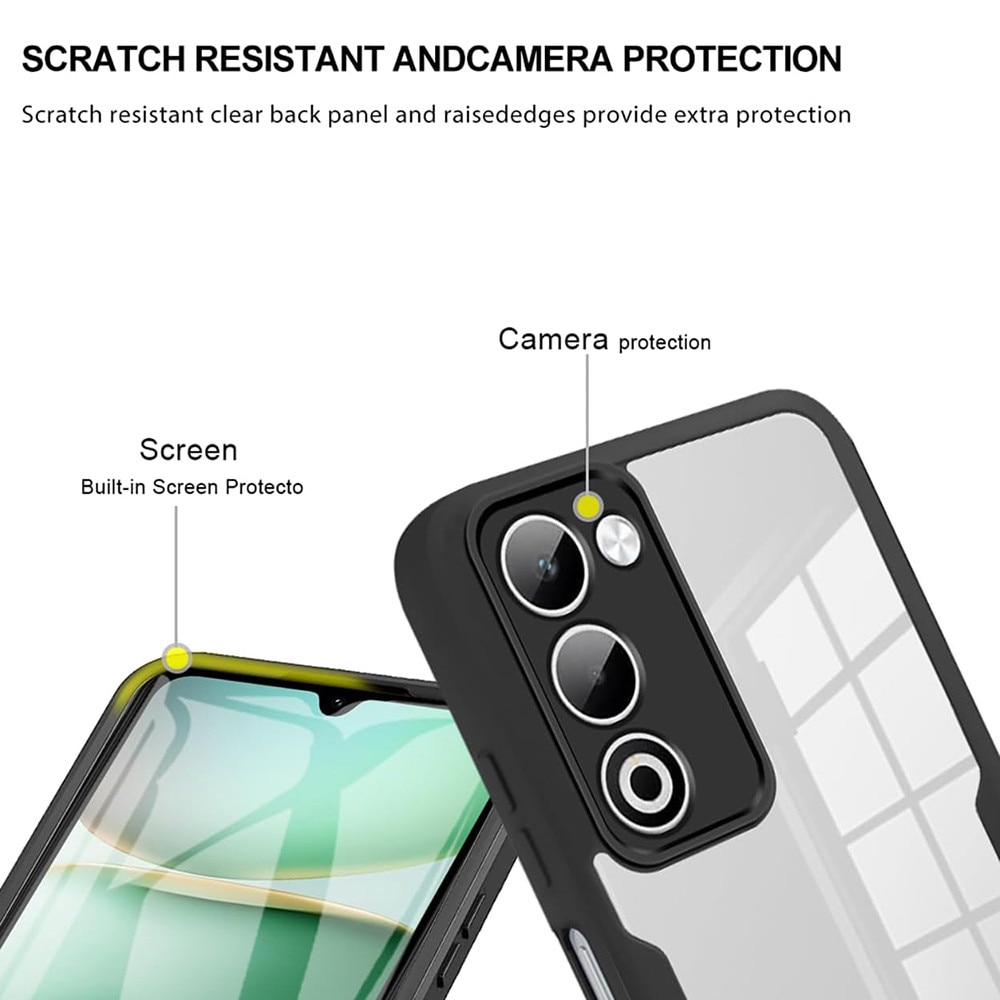 Husa + Folie pentru Oppo A5 4G / A5 5G, SKYDDAR INNOVATION, [Pachet 360°] ColorVerse, set cu sticker, Roz