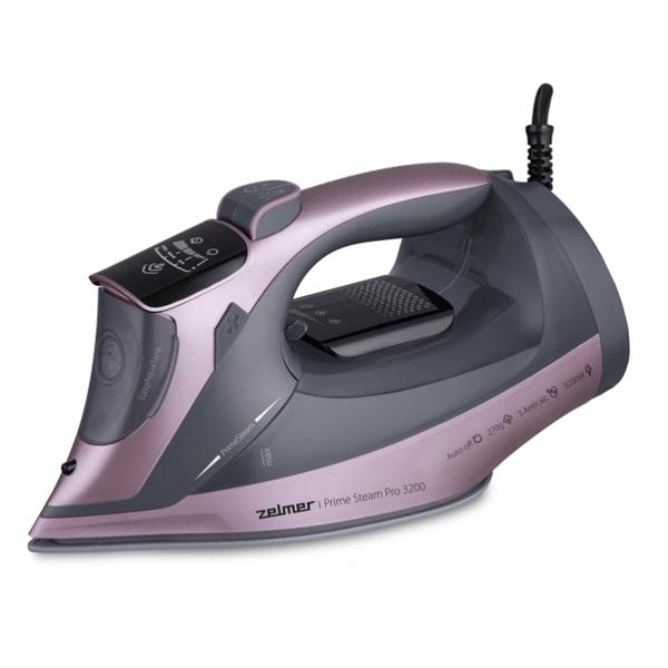 Fier de calcat cu abur Zelmer Zelmer ZIR4900 PrimeSteam, 3200 W, Rezervor 350 ml, Debit de abur 50 g/min (Negru/Mov)