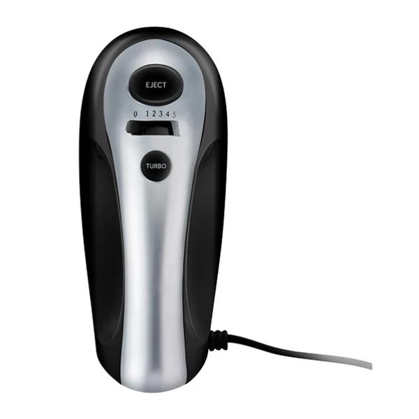 Mixer de mana Zelmer ZHM2453, 700 W, 5 viteze + Turbo, 2 capete aluat + 2 capete tel (Negru/Argintiu)