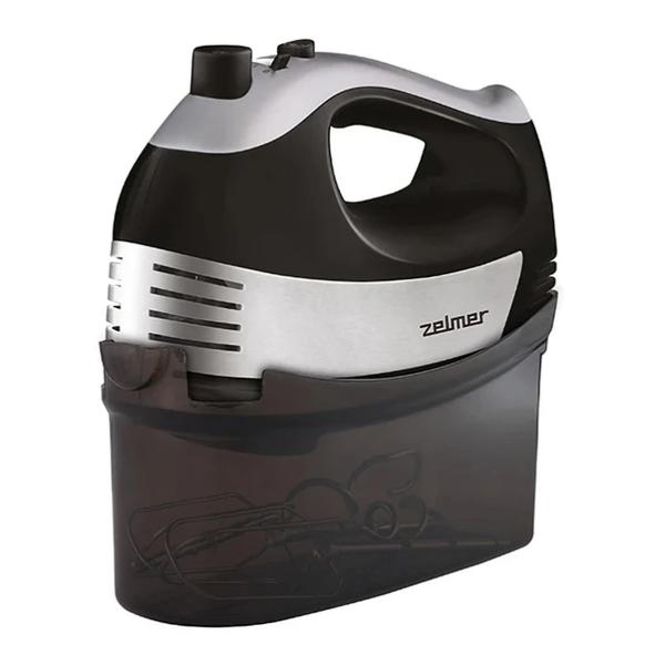 Mixer de mana Zelmer ZHM2453, 700 W, 5 viteze + Turbo, 2 capete aluat + 2 capete tel (Negru/Argintiu)