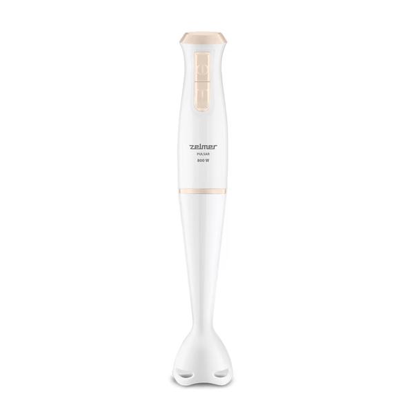 Blender de mana Zelmer ZHB4560I Pulsar, 800 W, 2 lame inox, Turbo, design ergonomic (Alb/Roz)
