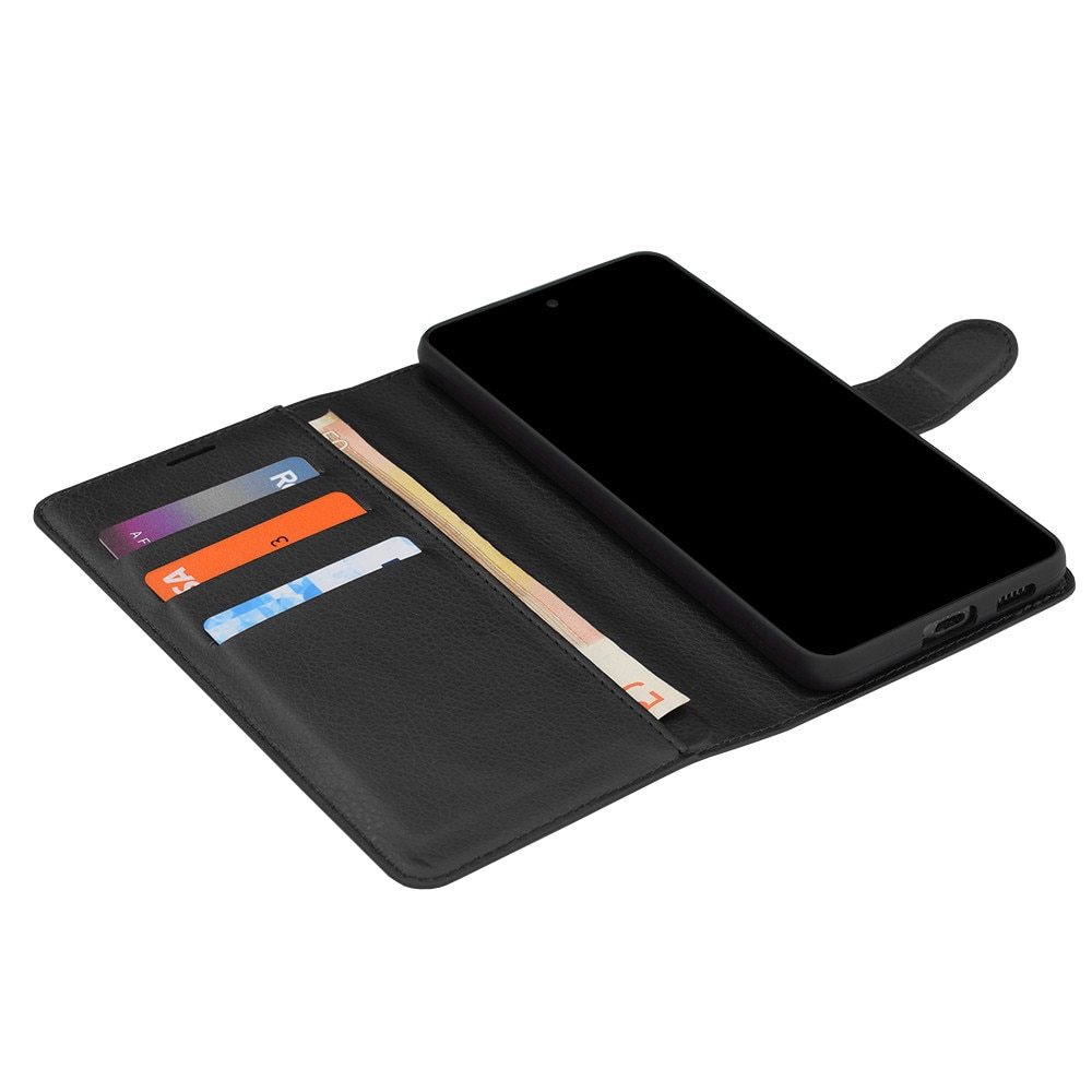 Husa compatibila cu Oppo Oppo A6x 4G/ Oppo A6x 5G/ Oppo A6 4G/ Oppo A6k 4G, Stef's Cat, Leather Folio, negru