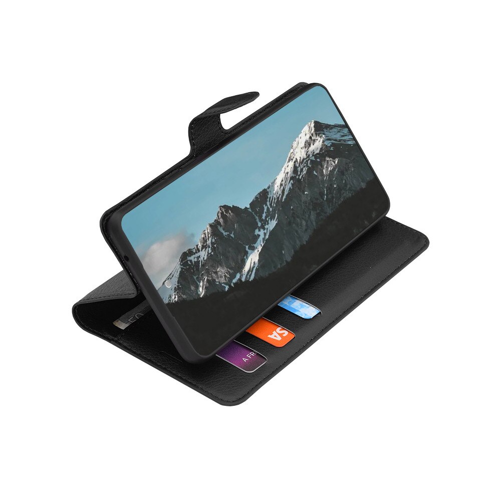 Husa compatibila cu Oppo Oppo A6x 4G/ Oppo A6x 5G/ Oppo A6 4G/ Oppo A6k 4G, Stef's Cat, Leather Folio, negru