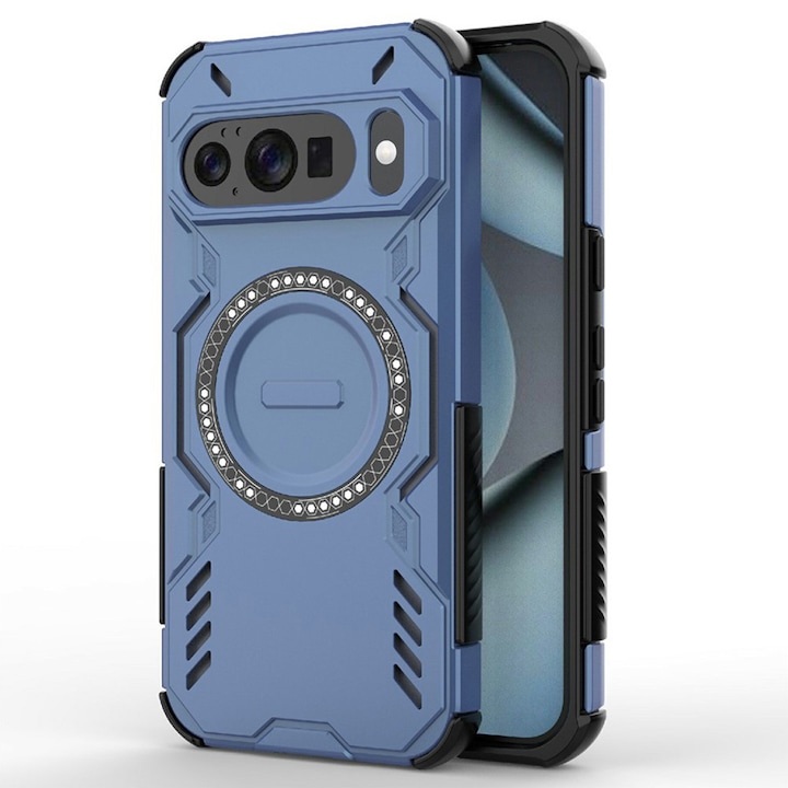 Husa pentru Google Pixel 10, din Policarbonat, Stef's Cat, Culoare Albastru