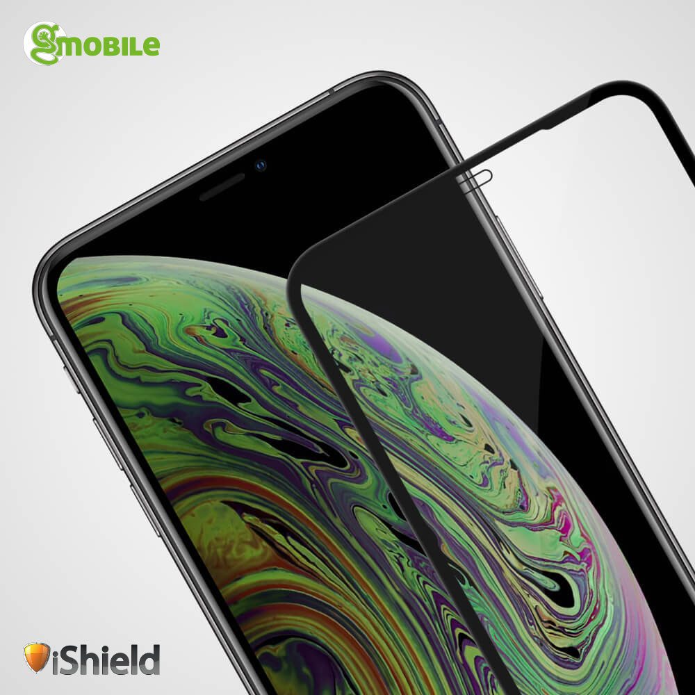 Folie sticla pentru iPhone 11 - Tempered Glass MAGIC 6D, Full Glue, protectie ecran, transparenta cu margini negre, usor curbate iShield® Contur negru Transparenta