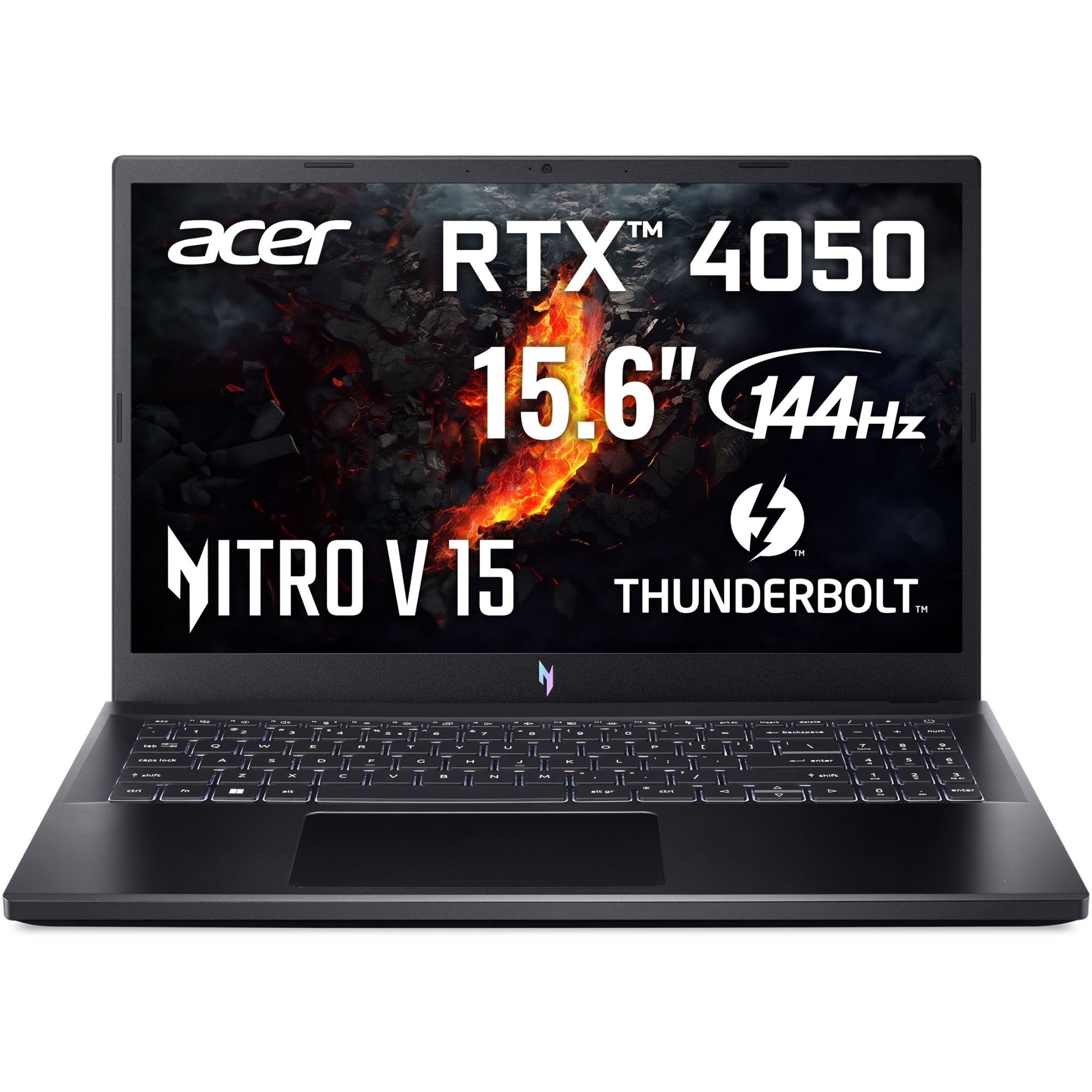 Laptop Gaming Acer Nitro V15 ANV15-51 cu procesor Intel® Core™ i5-13420H pana la 4.60 GHz, 15.6", Full HD, IPS, 144Hz, 16GB DDR5 RAM, 512GB SSD, NVIDIA® GeForce RTX™ 4050 6GB GDDR6, No OS, Black