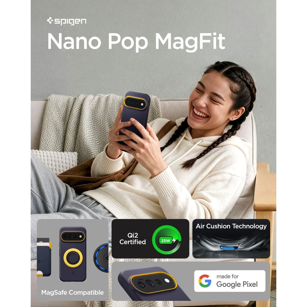 Carcasa Spigen Nano Pop cu MagSafe compatibila cu Google Pixel 11 Pro XL, Navy