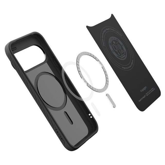 Husa Spigen Liquid MagSafe Compatibila Cu Google Pixel 11 Pro XL, Materiale Premium, Kit Curatare, Anti Soc, Silicon, Negru
