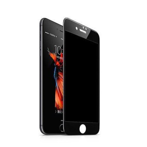 Folie protectie din sticla securizata Privacy Glass Full Cover FULL GLUE Neagra compatibila cu iPhone 8 / iPhone 7
