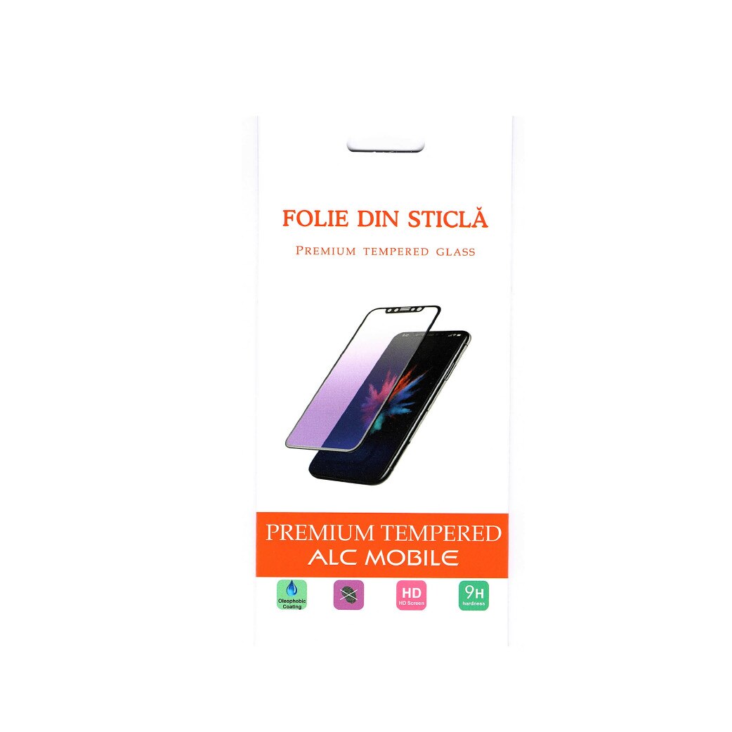 Folie protectie din sticla securizata Privacy Glass Full Cover FULL GLUE Neagra compatibila cu iPhone 8 / iPhone 7