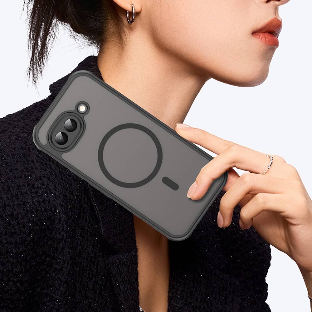 Husă pentru Google Pixel 10a, Aiyando, Ghost Series, anti-ingalbenire, neagră, slim