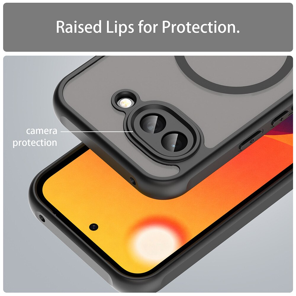 Husă pentru Google Pixel 10a, Aiyando, Ghost Series, anti-ingalbenire, neagră, slim
