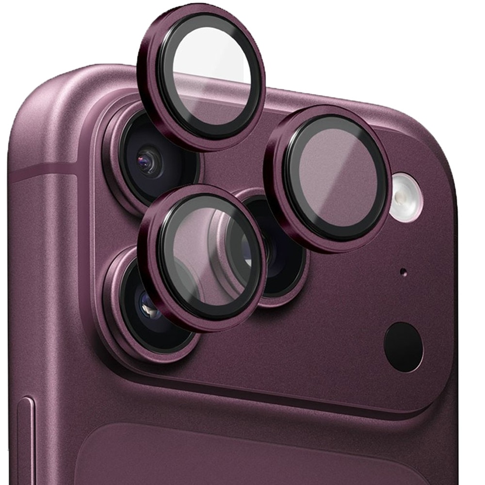Folie Camera din sticla pentru iPhone 18 Pro Max, Full Cover, Protectie Profesionala, Daden, Ultra Rezistenta, Calitate Premium, Mov/Burgundiu