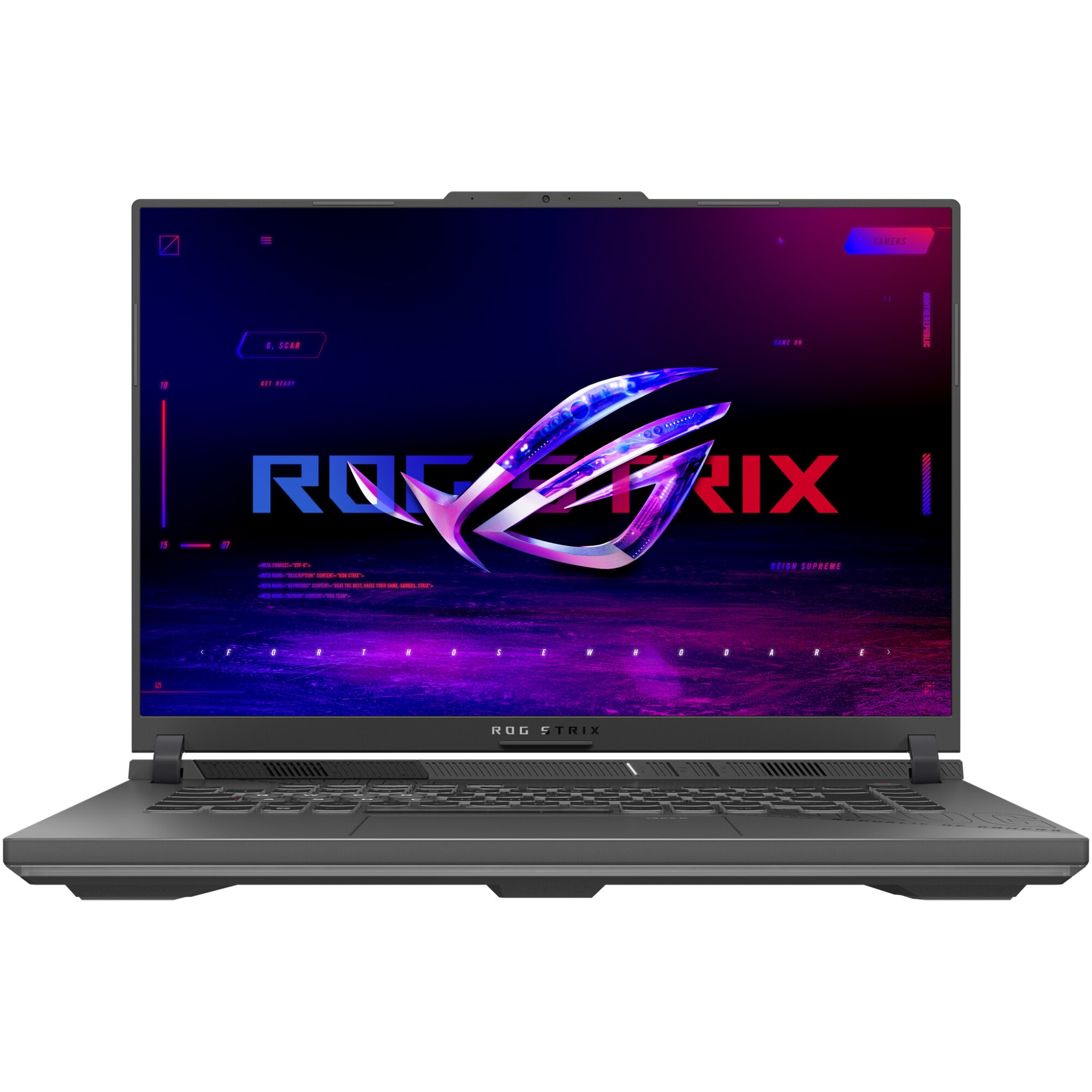 Laptop Gaming ASUS ROG Strix G16 G614PP cu procesor AMD Ryzen™ 9 8940HX pana la 5.3GHz, 16", Full HD+, IPS, 165Hz, 32GB DDR5, 1TB SSD, NVIDIA® GeForce RTX™ 5070 8GB GDDR7, No OS, Eclipse Gray