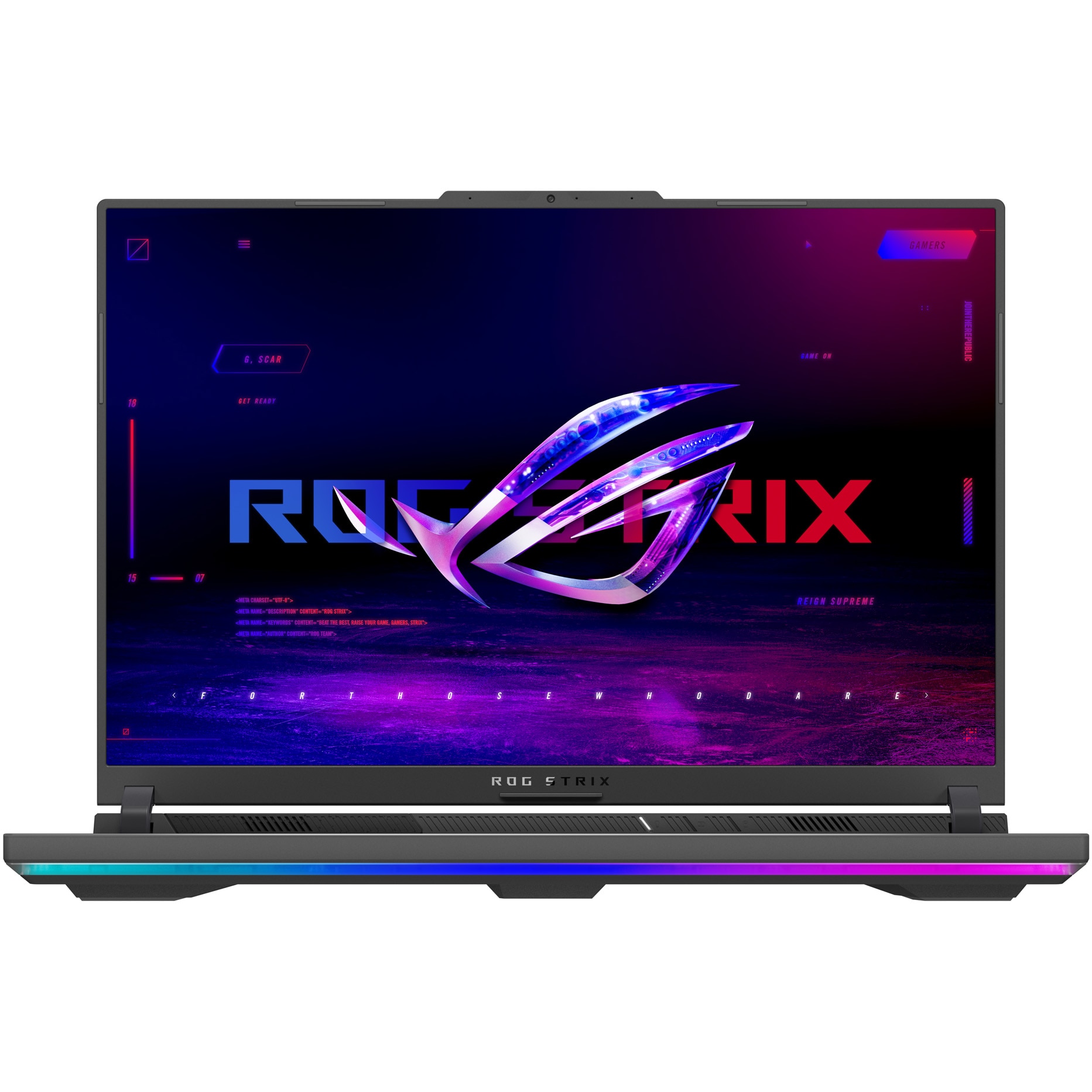 Laptop Gaming ASUS ROG Strix G16 G614PP cu procesor AMD Ryzen™ 9 8940HX pana la 5.3GHz, 16", Full HD+, IPS, 165Hz, 32GB DDR5, 1TB SSD, NVIDIA® GeForce RTX™ 5070 8GB GDDR7, No OS, Eclipse Gray