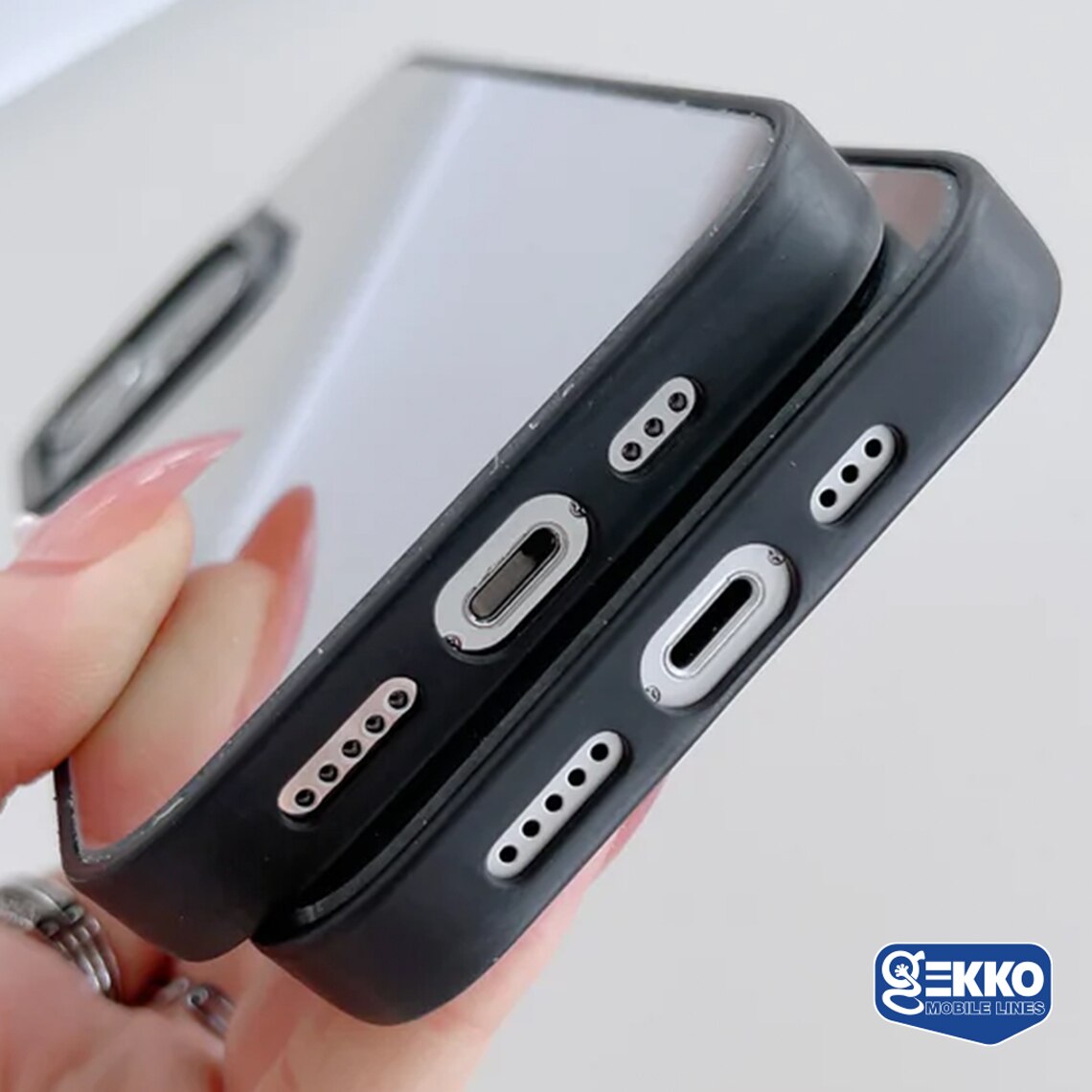 Husa pentru iPhone 12 Pro Max - Mirror, reflect, Ultra Impact, margini din silicon - Gekko Mobile