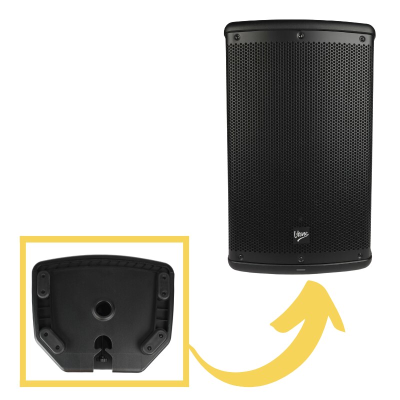Coloana activa V-TONE FPX 12 (ME-5908249825666), 12 inch, 400W RMS, Bluetooth 5.0 TWS, DSP, negru, 37 x 30 x 61,5 cm
