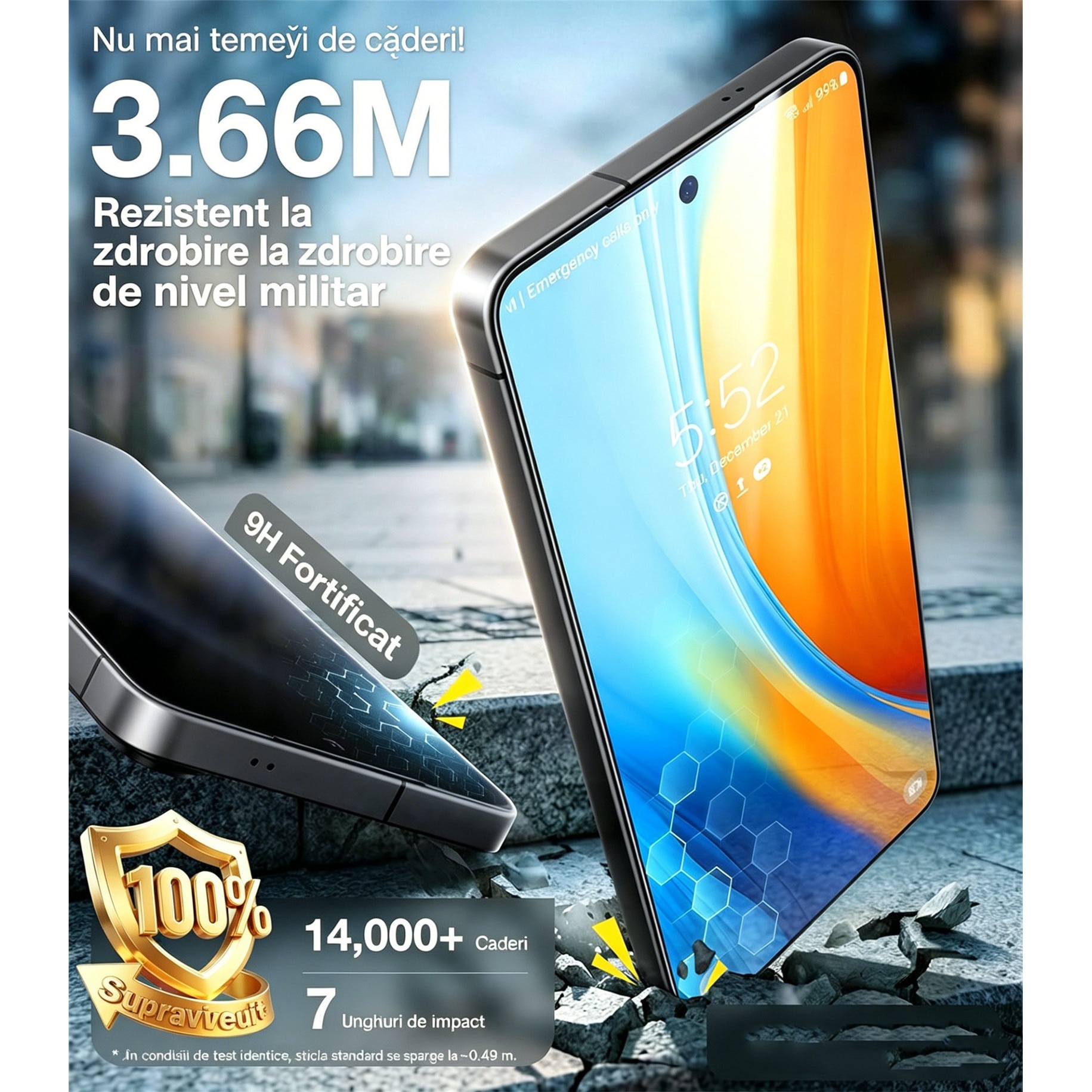 Folie protectie ecran UFOTSAM Samsung Galaxy A17 5G 4G 6.7 inch transparent 0.3mm set 2 buc
