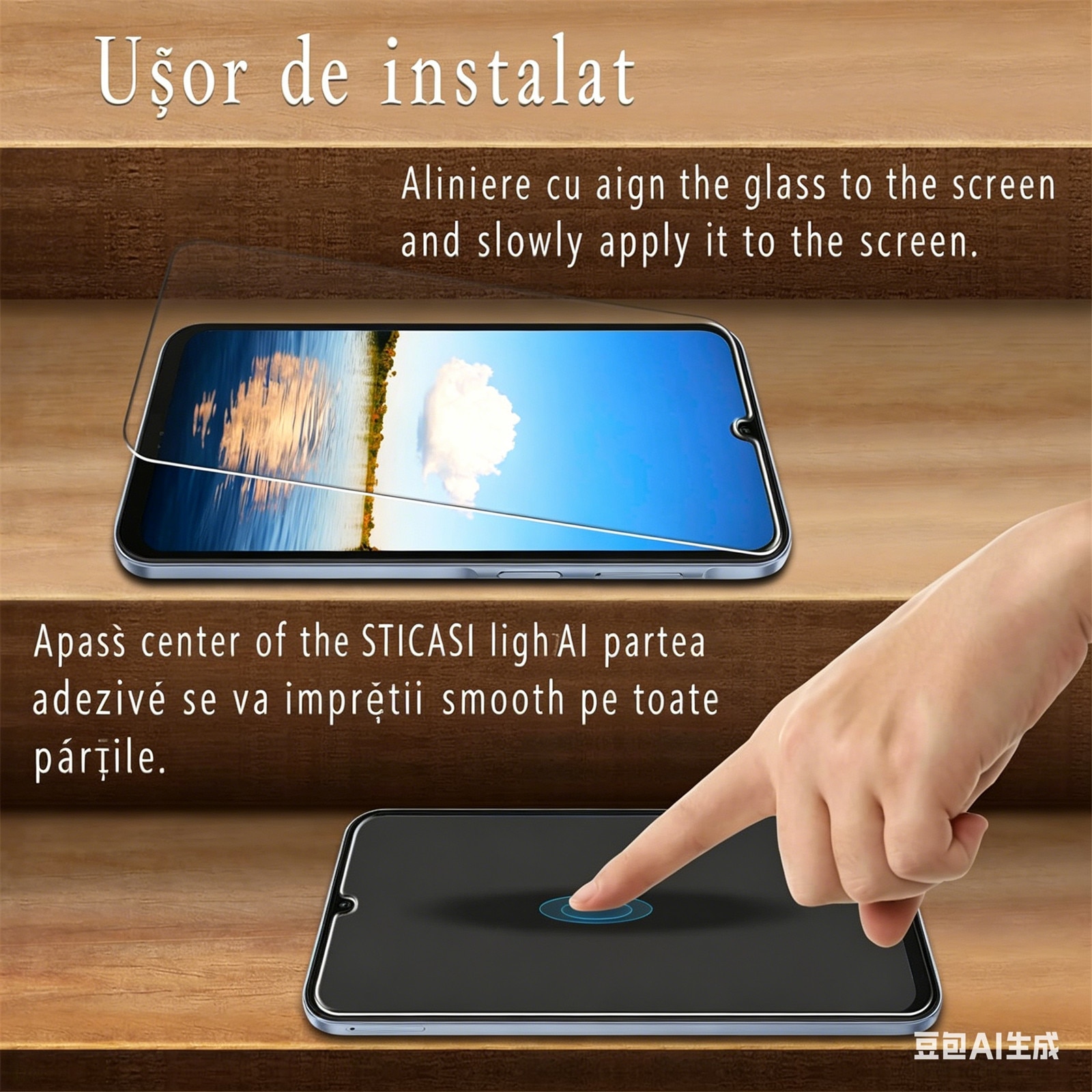 Folie protectie ecran UFOTSAM Samsung Galaxy A17 5G 4G 6.7 inch transparent 0.3mm set 2 buc