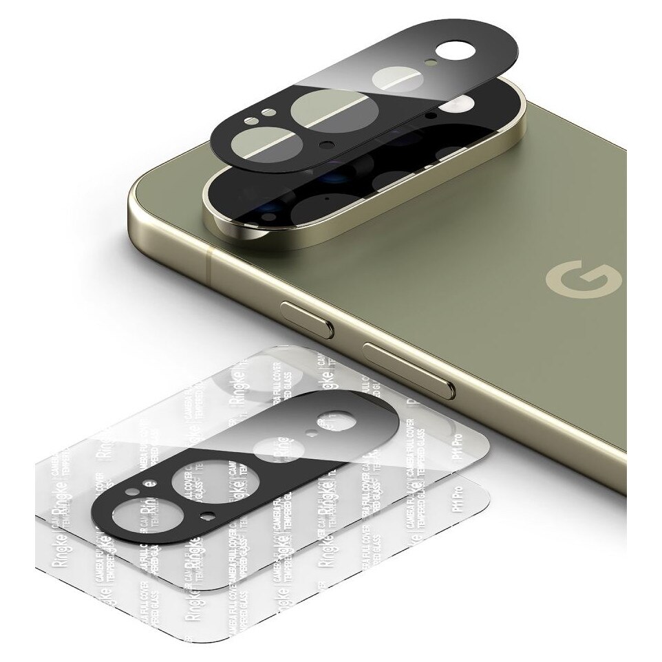 Set 2 protectii camera foto Ringke Camera Full Cover compatibile cu Google Pixel 11 Pro XL, Negru