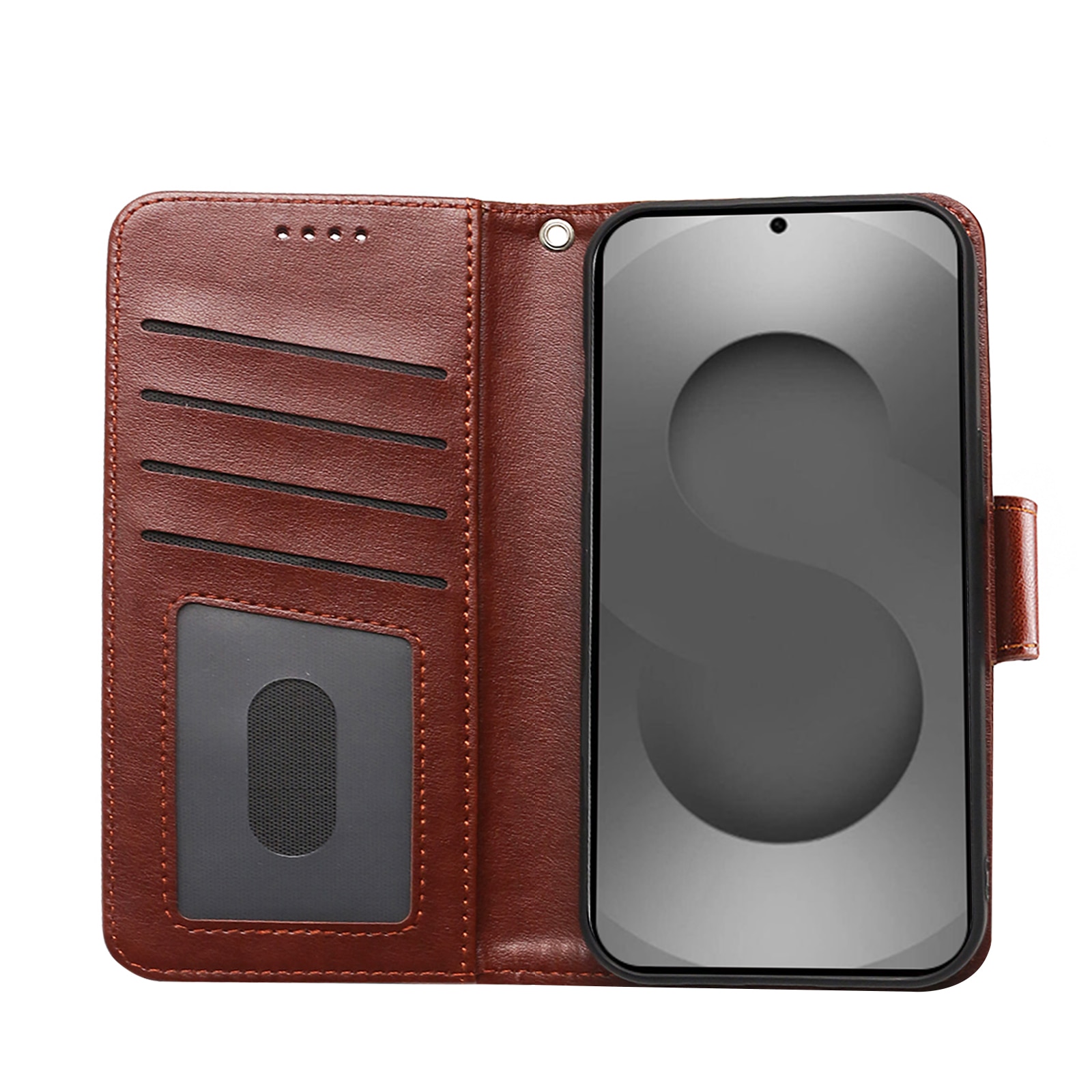 Husa pentru Samsung Galaxy S26 Ultra, Omelivon, piele fina, Diary Book, tip carte, cu Portofel Interior, stand, Inchidere Magnetica, Antisoc, Maro