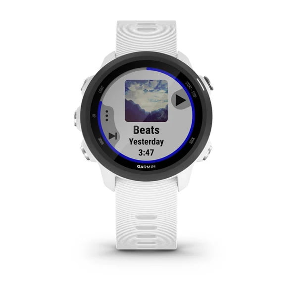 Ceas Smartwatch Forerunner 245 Music, 42 mm, GPS, White