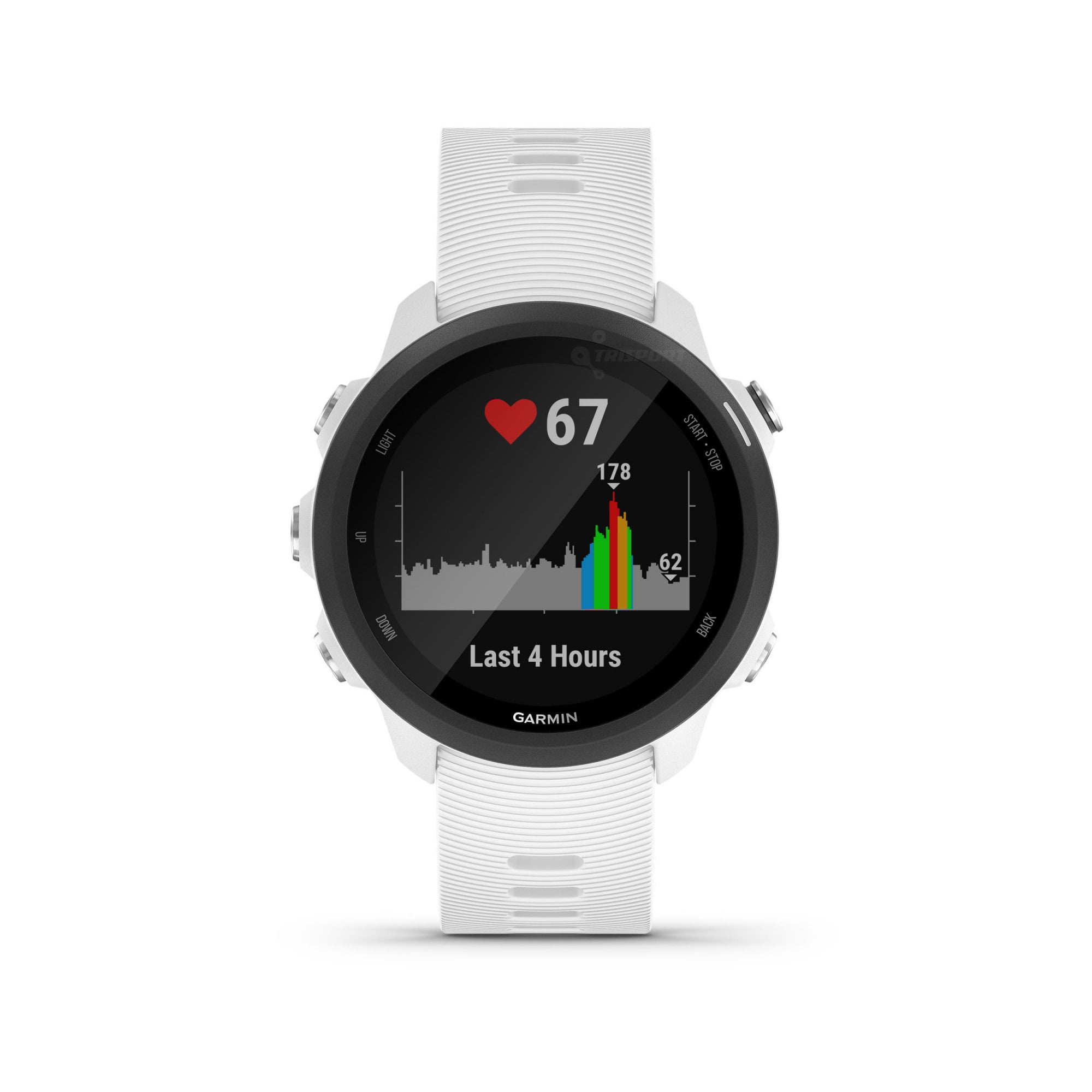 Ceas Smartwatch Forerunner 245 Music, 42 mm, GPS, White