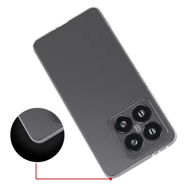 Husa protectie Mat-Tech compatibila cu Xiaomi 14T Pro, Anti-soc, 2MM, Protectie Camera, Decupaje Precise, Rezistenta la impact, Margini ridicate pentru protectia ecranului, Transparenta