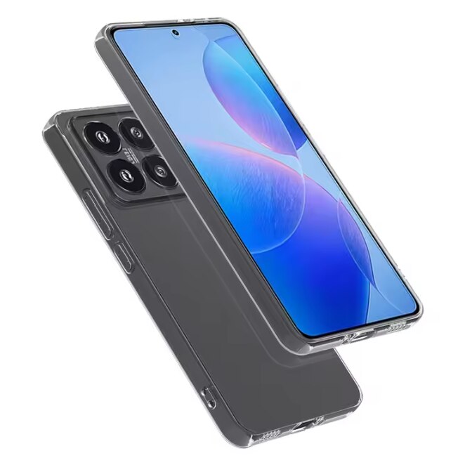 Husa protectie Mat-Tech compatibila cu Xiaomi 14T Pro, Anti-soc, 2MM, Protectie Camera, Decupaje Precise, Rezistenta la impact, Margini ridicate pentru protectia ecranului, Transparenta