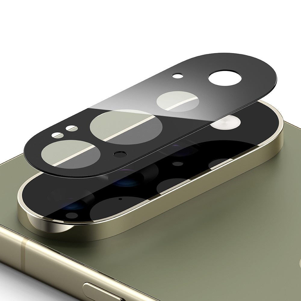 Set 2x Folie Camera pentru Google Pixel 11 Pro Ringke Full cover Glass, Aplicator automat, Instalare usoara, Protectie ridicata, Calitate Premium, Negru