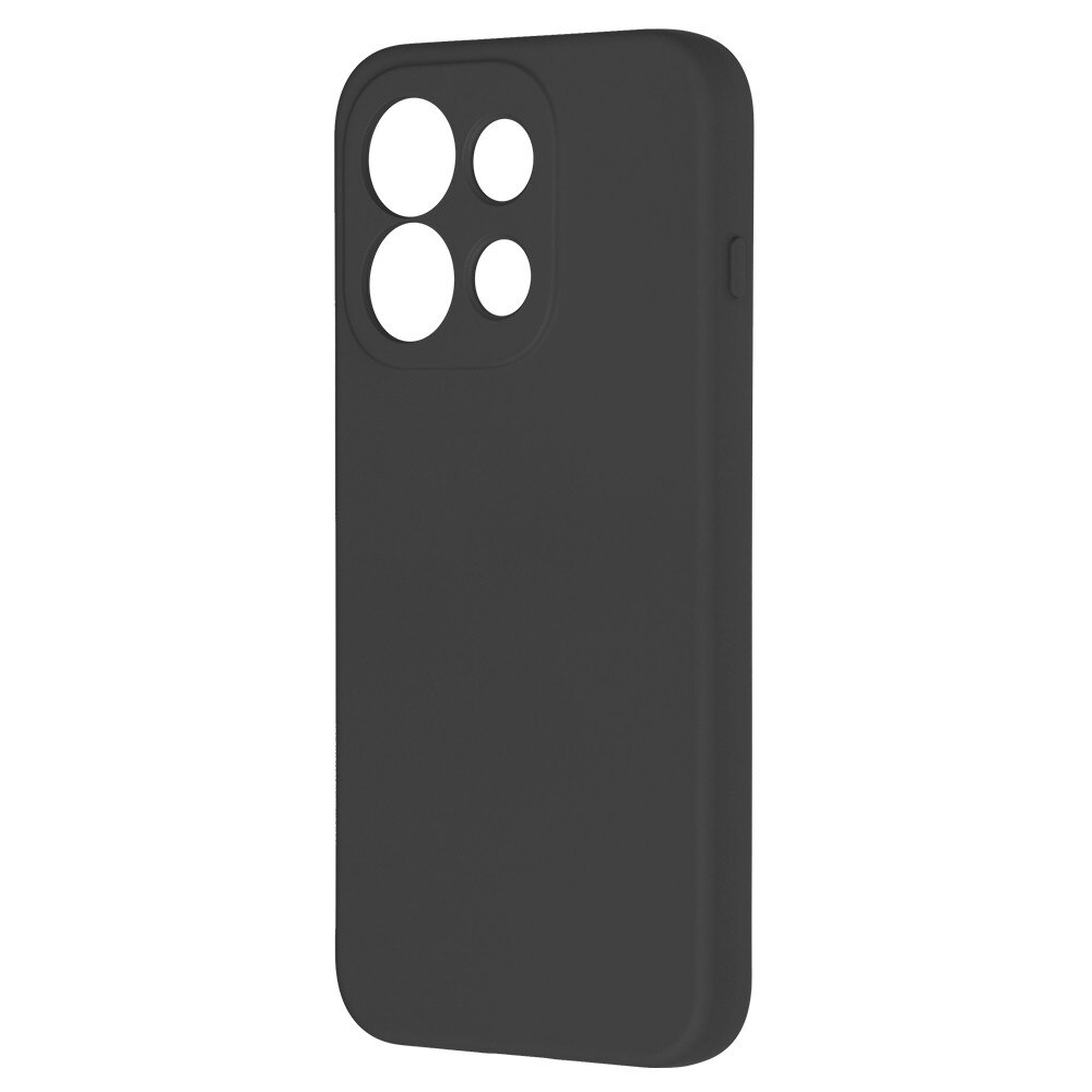 Husa pentru Oppo Reno 16 Pro 5G Liquid Silicone, subtire, captusita cu microfibra, anti amprenta, protectie camera foto, negru