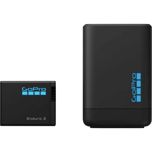Incarcator dual + acumulator GoPro Enduro 2 (Negru)