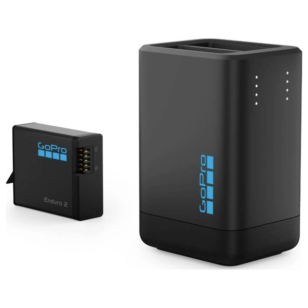 Incarcator dual + acumulator GoPro Enduro 2 (Negru)