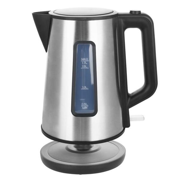 Fierbator de apa Emerio WK-122829, 1.7 L, 2200 W (Negru/Inox)