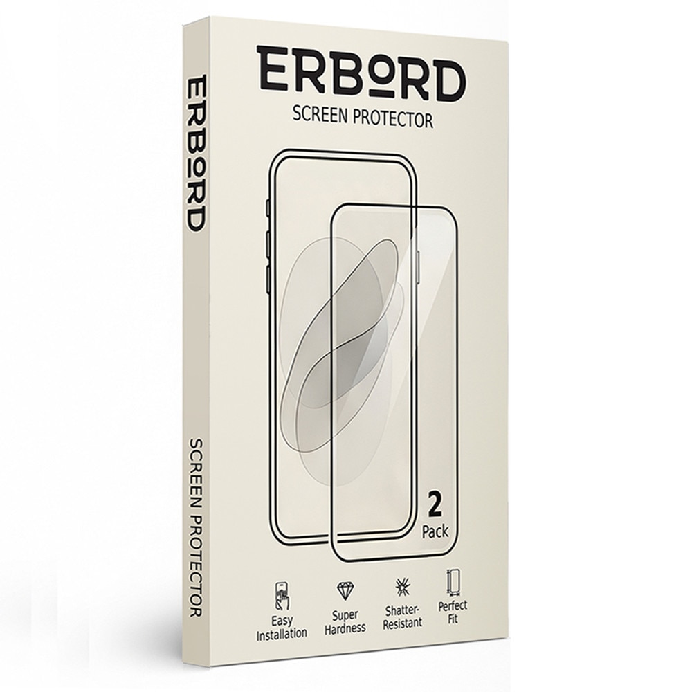 Set 2x Folii de Protectie ERBORD 9H Hard Glass pentru OnePlus 15R, transparent, usor de montat
