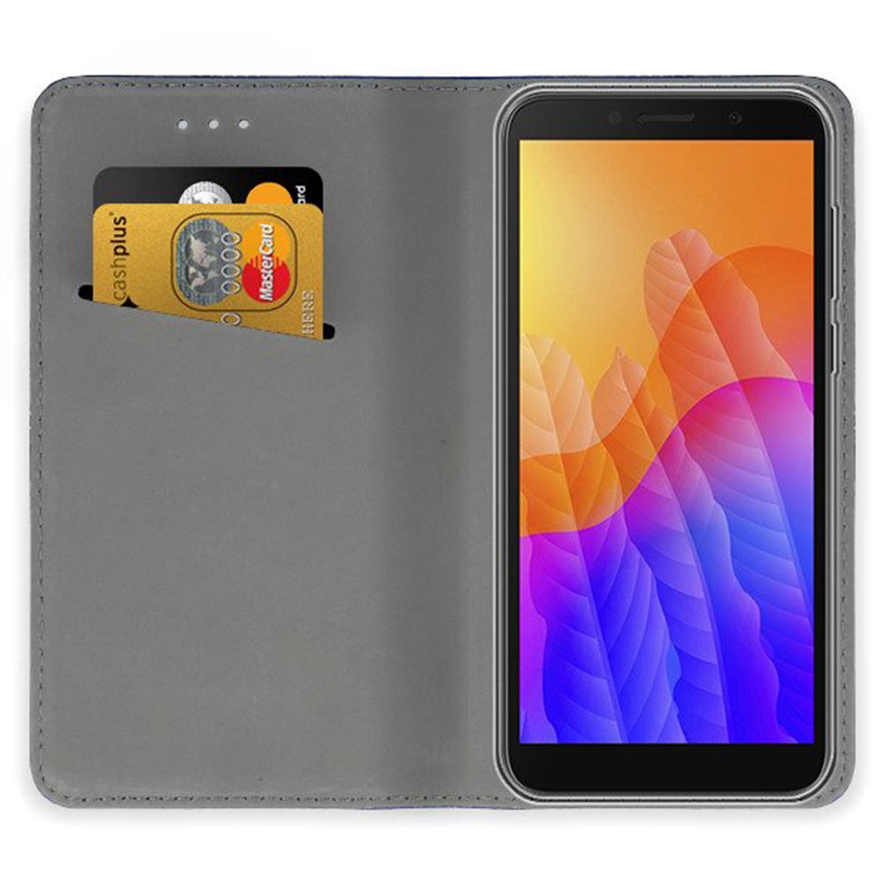 Husa G-Tech tip carte, premium book, inchidere magnetica, Huawei Y5P, Auriu