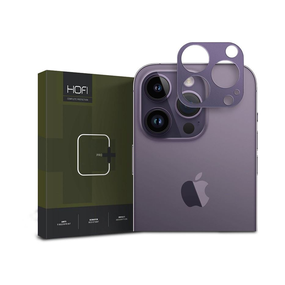 Folie de protectie camera Hofi Alucam Pro+ pentru Apple iPhone 14 Pro/14 Pro Max Mov inchis