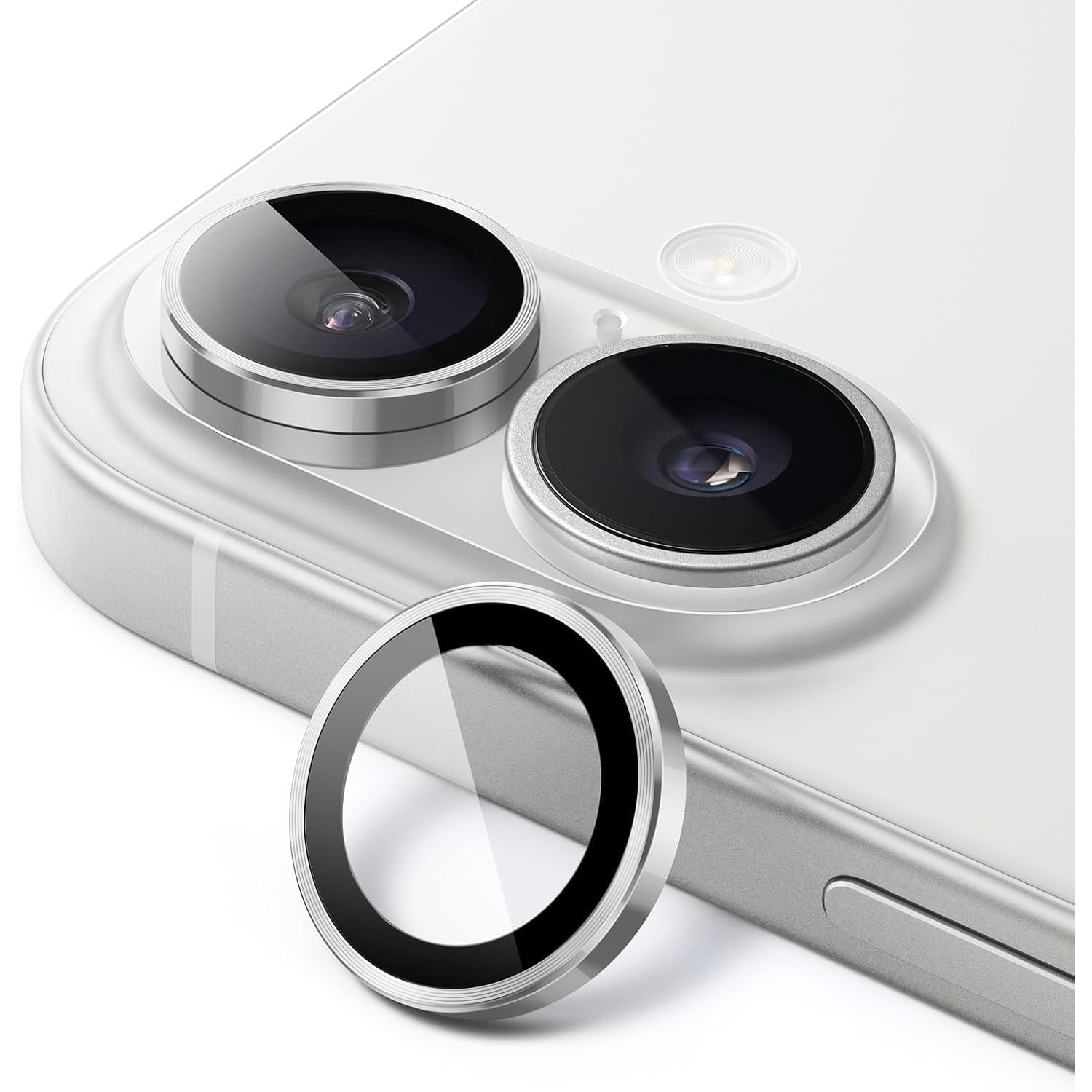 2x Folie protectie camera iPhone 17, 9H, transparent, set