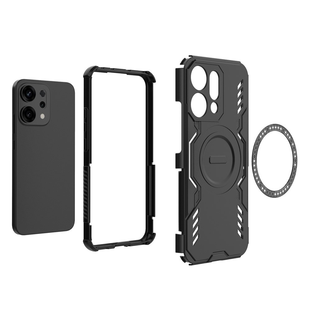 Husa antisoc pentru Oppo A6 Pro 4G / A6 Pro 5G, colturi ranforsate, protectie camere, MagSafe, Accesorio ArmorMag, Black