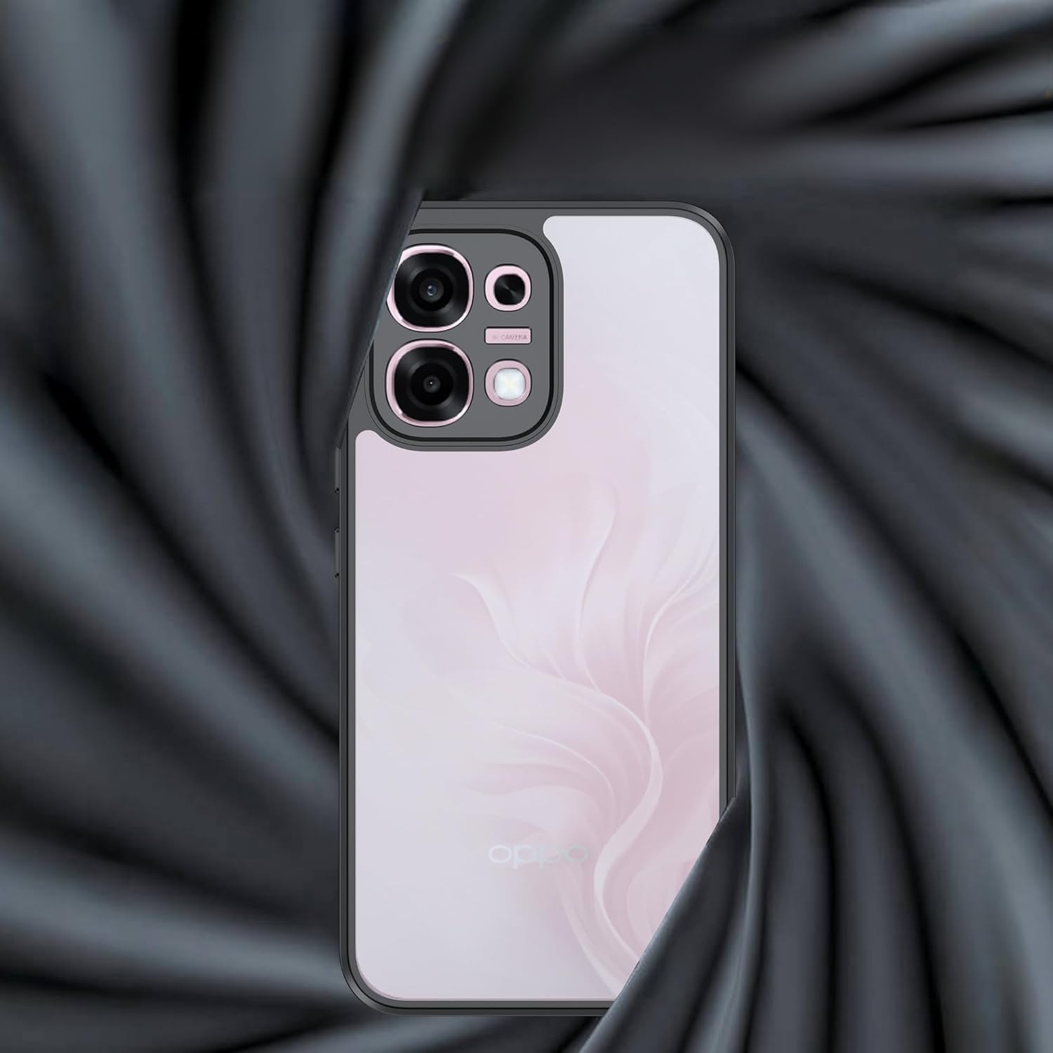 Husa pentru Oppo A6 Pro 5G, Fusion Hybrid, transparenta cu rama neagra