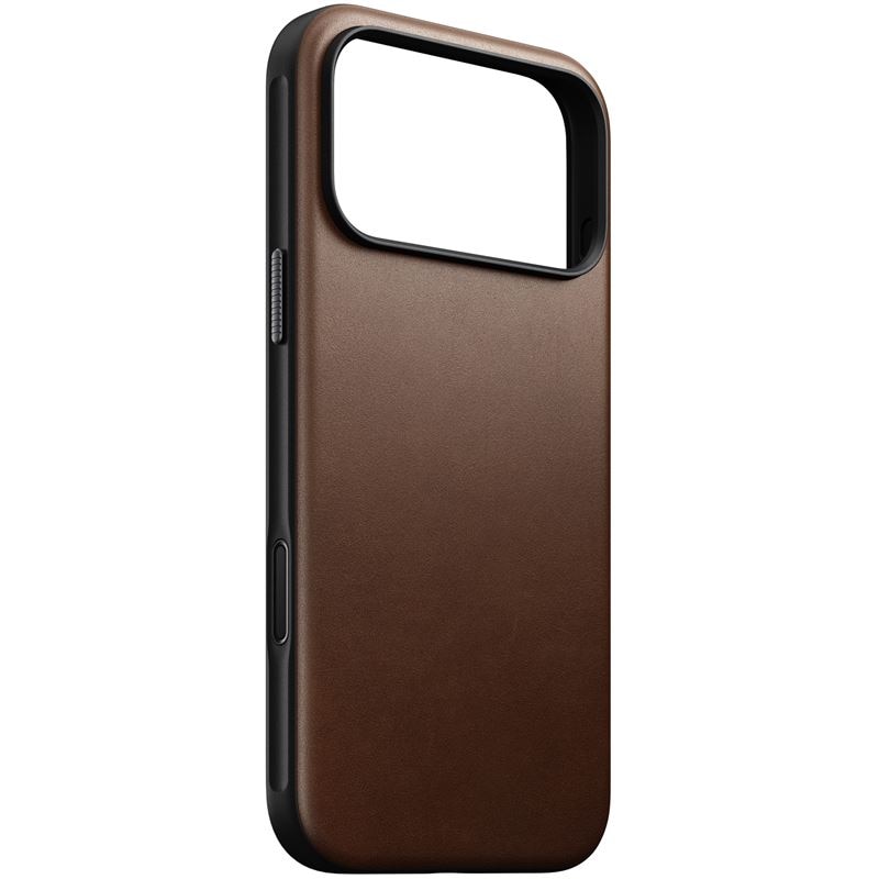 Nomad Modern Leather Case, brown - iPhone 17 Pro Max