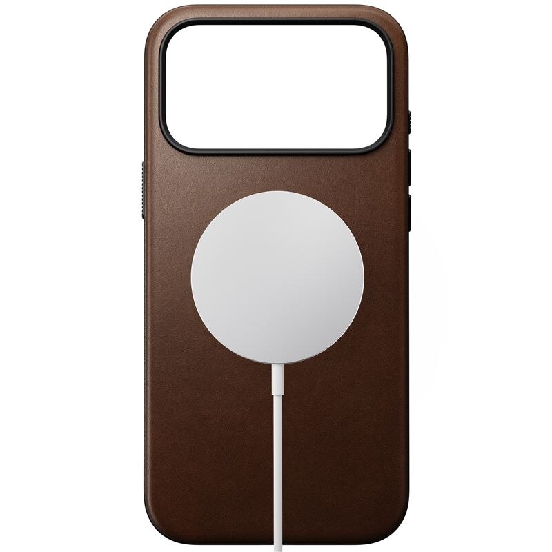 Nomad Modern Leather Case, brown - iPhone 17 Pro Max