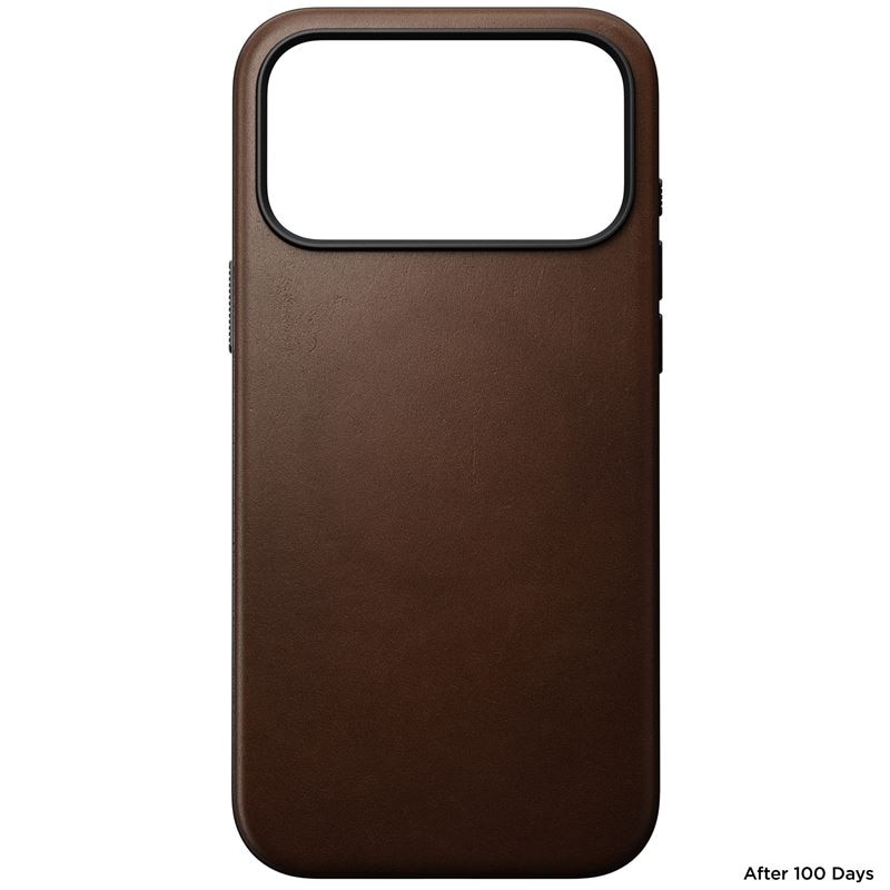 Nomad Modern Leather Case, brown - iPhone 17 Pro Max