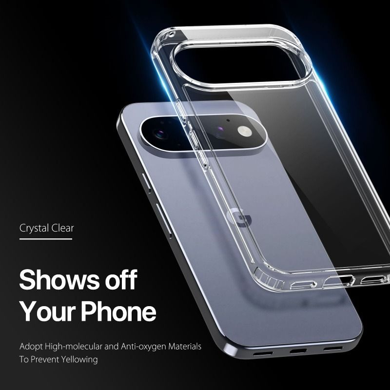 Husa pentru Google Pixel 11 Pro XL, Clear Shock-Proof, OPTIM SOLUTION, Elegant, Protectiv, Finisaje perfecte, Transparent