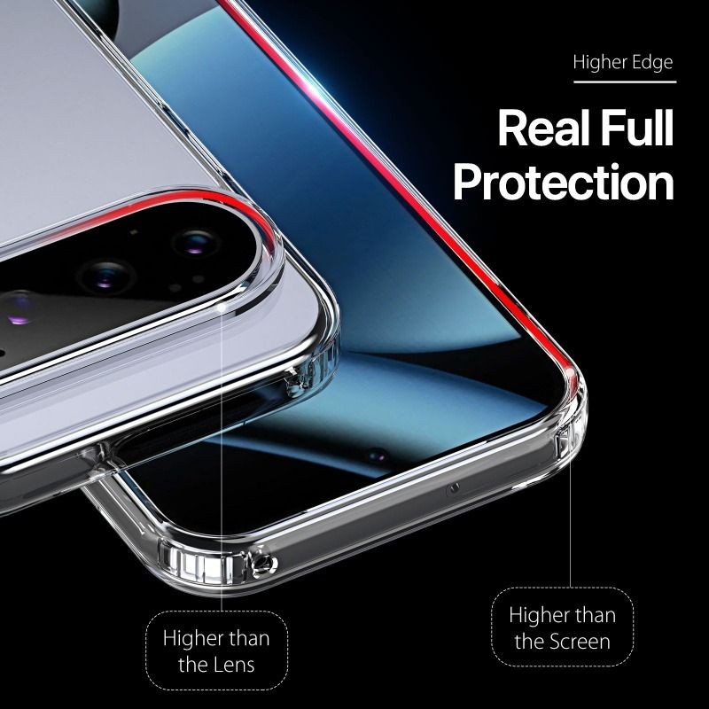 Husa pentru Google Pixel 11 Pro XL, Clear Shock-Proof, OPTIM SOLUTION, Elegant, Protectiv, Finisaje perfecte, Transparent