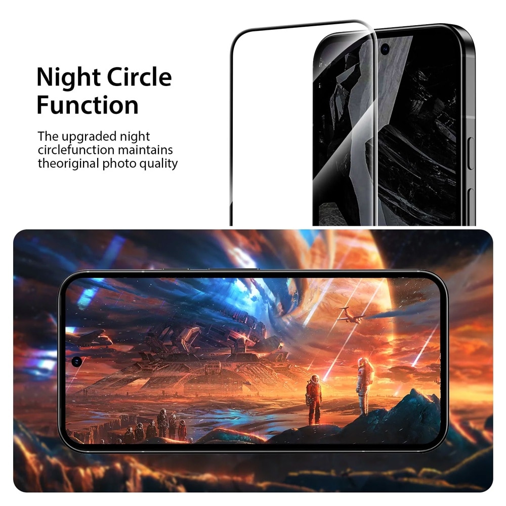 Folie din Sticla Securizata 5D compatibila cu Google Pixel 10, OPTIM SOLUTION, Protectie 9H, Edge-to-Edge Cover, Claritate HD, Oleophobic, Transparent