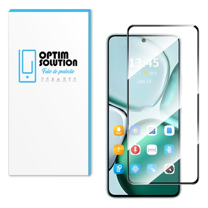 Folie din Sticla Securizata 5D compatibila cu Google Pixel 10, OPTIM SOLUTION, Protectie 9H, Edge-to-Edge Cover, Claritate HD, Oleophobic, Transparent