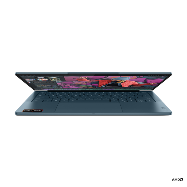 Ultrabook Lenovo Yoga Slim 7 14AKP10 (Procesor AMD Ryzen™ Al 7 350 (16M Cache, up to 5.0GHz), 14inch WUXGA OLED, 16GB, 512GB SSD, AMD Radeon 860M, Win 11 Home, Albastru)