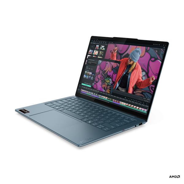 Ultrabook Lenovo Yoga Slim 7 14AKP10 (Procesor AMD Ryzen™ Al 7 350 (16M Cache, up to 5.0GHz), 14inch WUXGA OLED, 16GB, 512GB SSD, AMD Radeon 860M, Win 11 Home, Albastru)